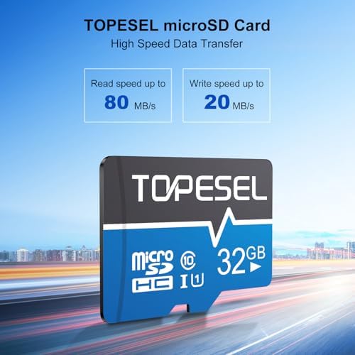 TOPESEL 32GB Micro SD Card 2 Pack Memory Cards Micro SDHC UHS-I TF Card Class 10 for Camera/Drone/Dash Cam(2 Pack U1 32GB) - Image 2